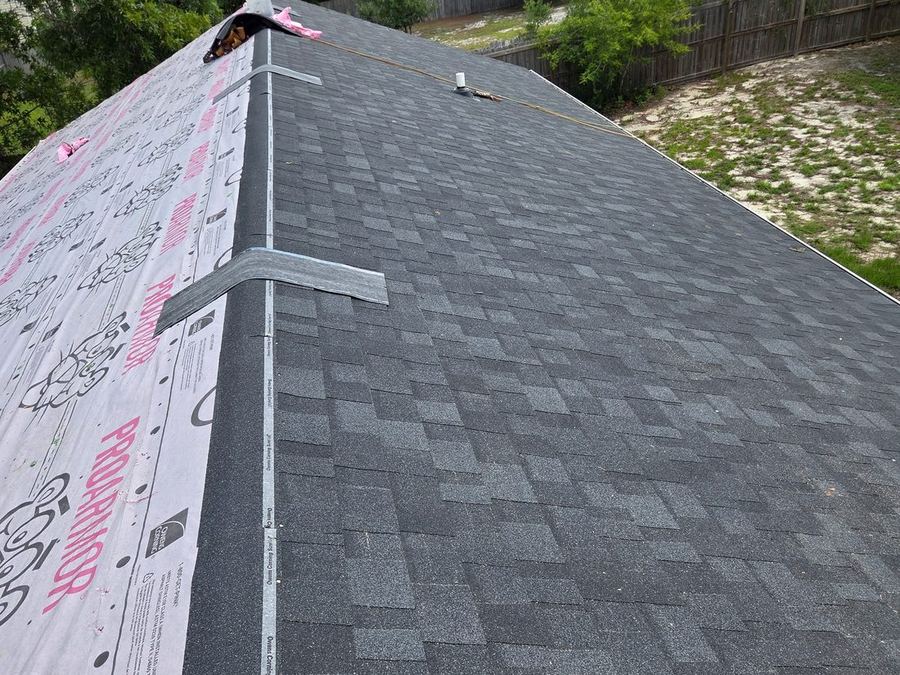 Completed shingle roof by Momentum Renovations in Jacksonville NC